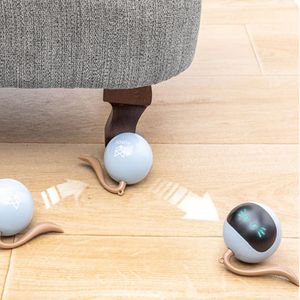 Juguete para Gatos Bola Giratoria Automática con Luces Usb Fofos