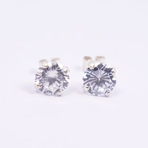 Arete Brillante Zircón Blanco