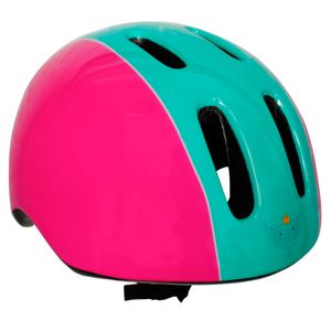 Casco PONY Rosa con Verde Jade