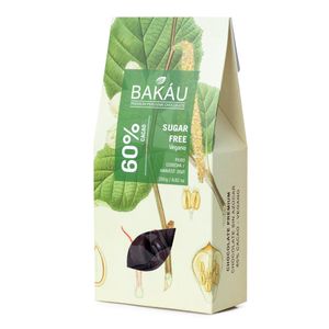 Chocolate Sugar Free Bakáu con Monk Fruit Sweetener 60% Cacao 250g