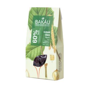 Chocolate Sugar Free Bakáu con Monk Fruit Sweetener 60% Cacao 100g