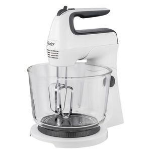 Batidora de Pedestal 6 velocidades Vidrio Blanco