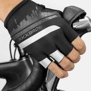 Guantes Deportivos Rockbros S247 Reflectantes Ciclismo Moto