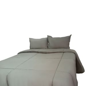 Edredón Gris con Funda Sham Free Home Premium 1.5 Plz