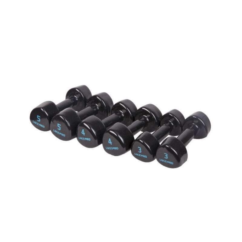 Studio Dumbbells Set de Pesas 6 Kilos x2 Mancuernas Vinilo Live Up