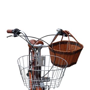 Bicicleta Box Vintage Aro 26 con Shimano Tourner - Blanco con Marrón
