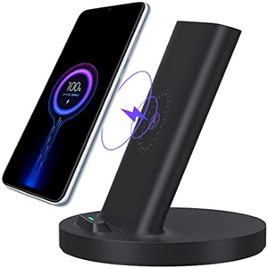 Cargador Xiaomi inalámbrico Vertical Qi 20W Max Negro
