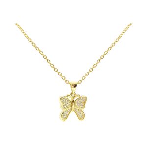 Collar Sifrah Shop Diseño Mariposa con Circones Brillantes