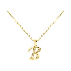 Collar Sifrah Shop con Letra Inicial B con Circones Brillantes