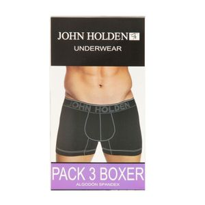 Boxer John Holden Hombre Tripack Martino Mel/Gris/Negro