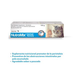 Vitamina Suplemento para Gatos Nutromix Hairball Remedy x 120 g