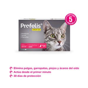 Antipulgas para Gatos Profelis Drop On Cja 5 Pip X 1 Ml