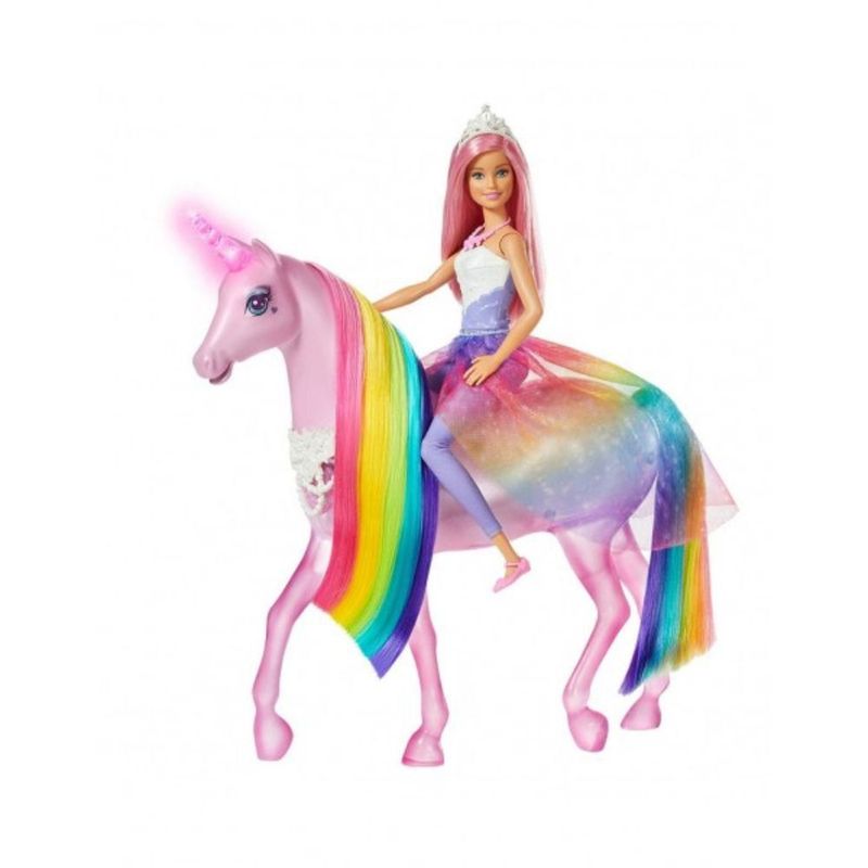 Muneca Unicornio Toque Magico Barbie FXT26 1558905 Real Plaza