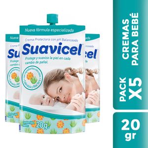 Crema para bebé Suavicel en Sachetubos Ganchera de 5 20g