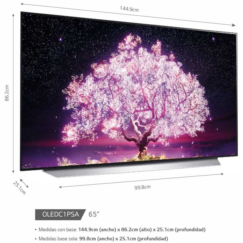 Smart Tv LG 65 Pulgadas OLED65C2PSA 4K UHD WebOS - Otero Hogar: Tienda de  Electrodomésticos, Tecnología y Artículos para el Hogar