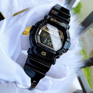 Reloj Casio G-Shock GD350BR-1 Para Hombre Digital Luz LED Vibrador Acuático Negro
