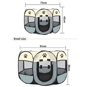 Corral para Mascotas Color Gris Talla S