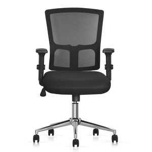 Silla Giratoria Ergonómica Decorplas City con Brazos Regulables Color Negro