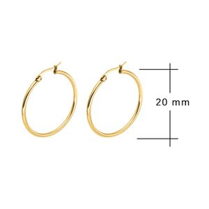 Argollas Sifrah Shop Oro 18k Modelo Aro Clásico 20mm