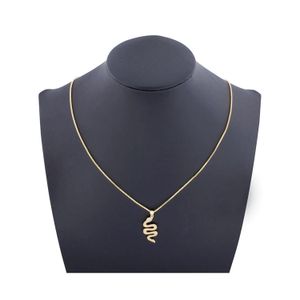 Collar Sifrah Shop Dije Serpiente Con Circones Brillantes Mujer