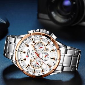 Reloj Lujo CURREN 8363 Cuarzo Cronógrafos