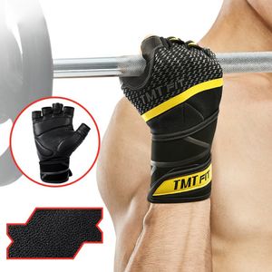 Guantes Gym Fitness TMT W66 Cuero Crossfit Powerlifting