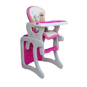 Silla de Comer para Bebes Carpeta 2 en 1 Rosado