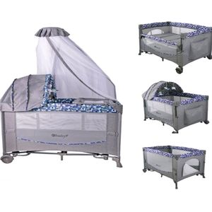 Cuna Corral Mecedora para Bebe  Ebaby Funcion Colecho Azul