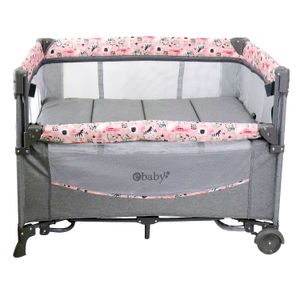 Cuna para Bebe Mecedora Corral Ebaby  Funcion Colecho  Rosa