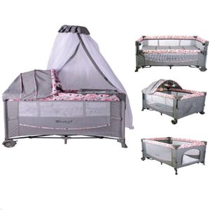 Cuna para Bebe Mecedora Corral Ebaby  Funcion Colecho  Rosa