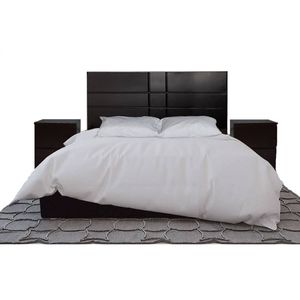 Dormitorio Savannah Cama + Cabecera + Sabanera + 2 Velador