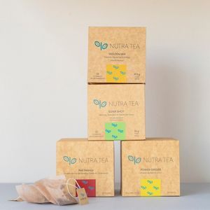Pack Mixto x4 Infusión Nutra Tea Power Ginger Red Baalance Super Shot Golde Mix Varios Sabores