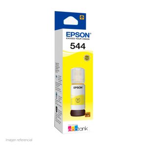 Botella de Tinta Epson T544420-Al, Color Amarillo, Contenido 65ml
