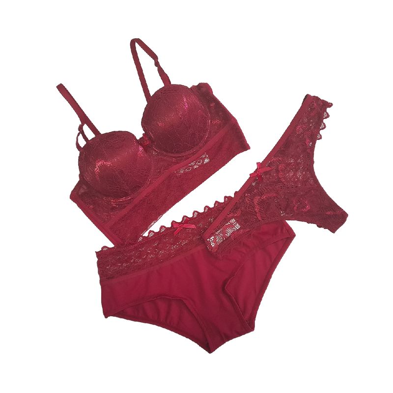 Tr o de 1 Brasier y 2 Calzones Lilipink Vino 464636