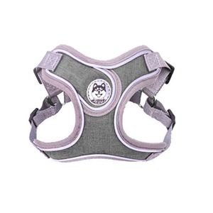 Pechera con Correa Premium para Mascota Gris Talla XS