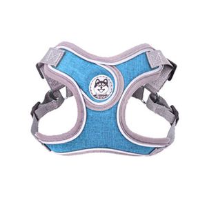 Pechera con Correa Premium para Mascota Azul Talla M