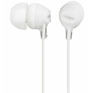 Audífonos Sony Estéreo Bass MDR-EX15AP con Micrófono Blanco