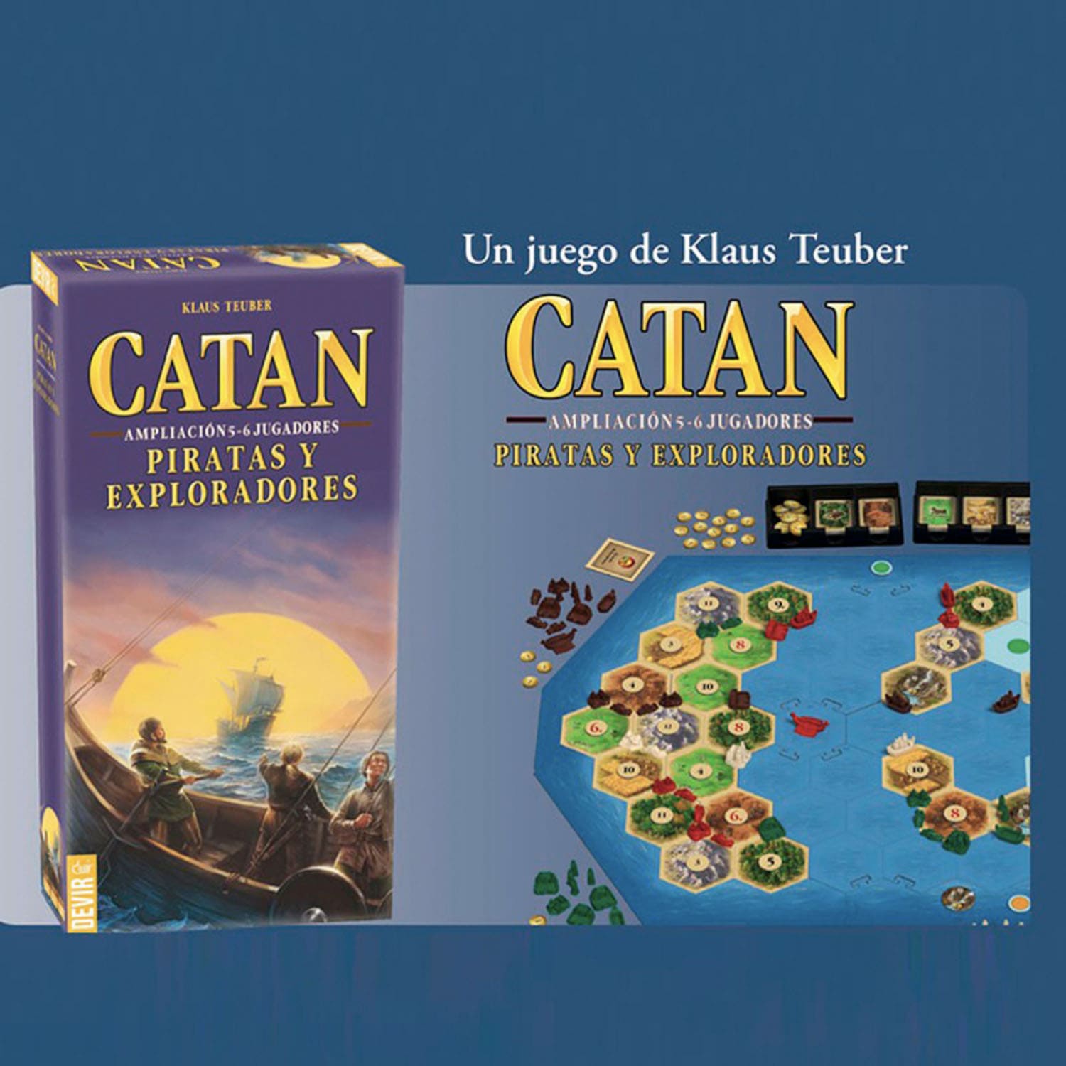 Juego De Mesa Catan: Piratas Y Exploradores 5-6 Jugadores Expansión ...