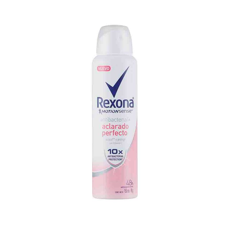 Desodorante en Aerosol para Mujer REXONA Aclarado Perfecto Frasco 150ml