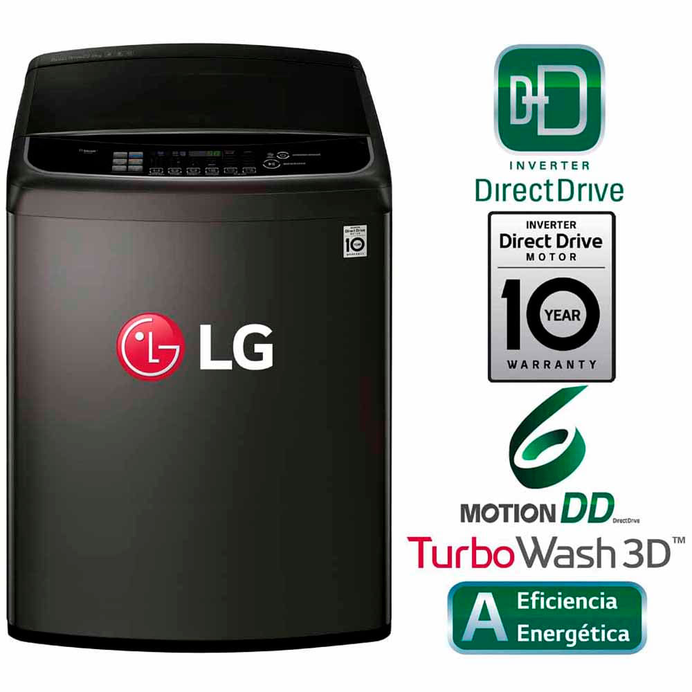 clásico temperamento moneda Compara: Lavadora LG TurboWash 3D WT22BS6H 22 Kg con Steam - Negra