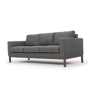 Sofá Plazzi 3 Cuerpos Gris Oscuro Deluxe