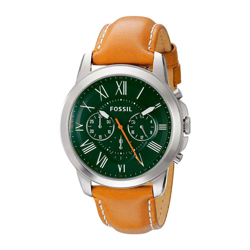 Fossil Reloj para hombre, con correa de acero inoxidable o cuero,  cronógrafo o reloj analógico