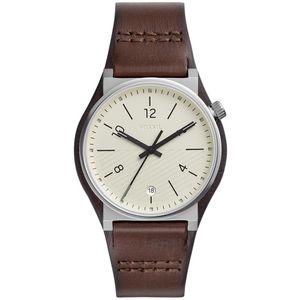 Reloj Fossil Barstow FS5510 Para Hombre Fecha Acero Inoxidable Correa de Cuero Marrón