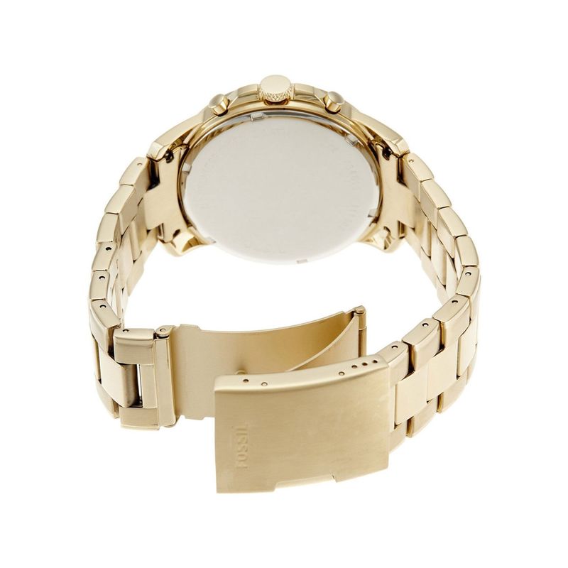 Reloj Fossil Grant FS4814 Para Hombre Cronometro Acero Inoxidable Dorado Real Plaza