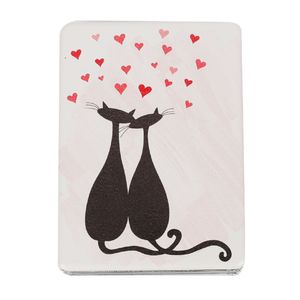 Espejo Cuadrado Diseño Gatos 6x8.5cm Homewell