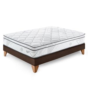 Cama Europea Pocket Advance 1.5 Plz - Chocolate