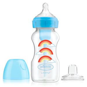 Kit Transición Opt+ Boca Ancha 9oz AZUL
