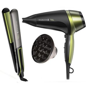Secadora Remington Aguacate Macadamia +Alisadora Remington Aguacate