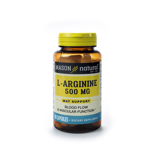 L - Arginina - 500 Mg Mason Natural 60 Cápsulas