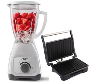 Licuadora Oster Tritura Hielo BLSTKAGWRD + Mini Grill IG2314